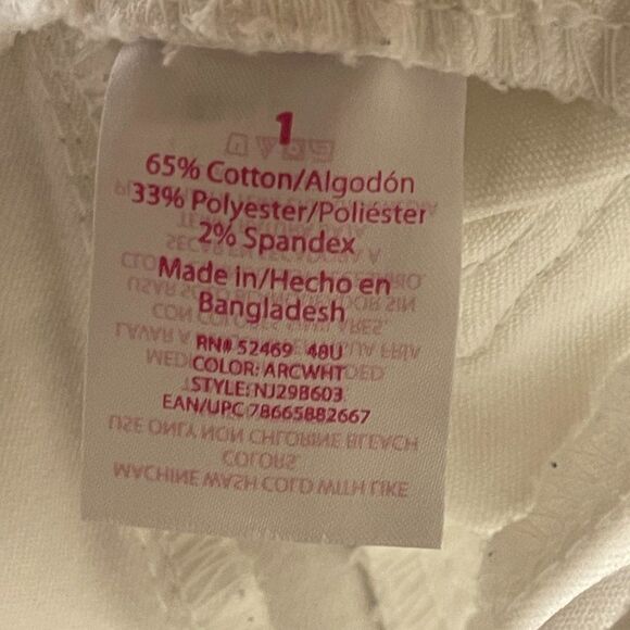 No Bo Midrise Denim White Shorts 1 - Picture 6 of 6